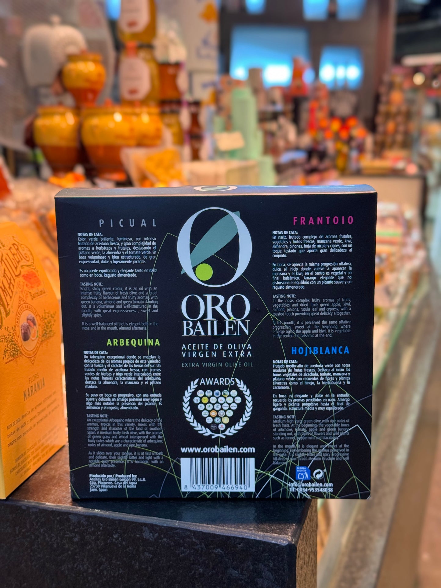 Pack de cuatro aceites de Oro Bailen