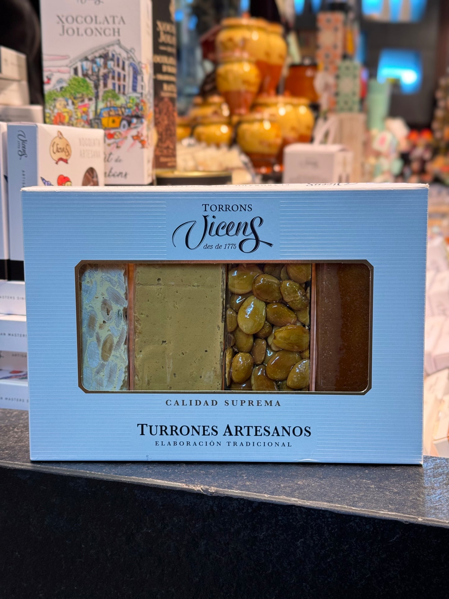 Pack de cuatro turrones de Torrons Vicens