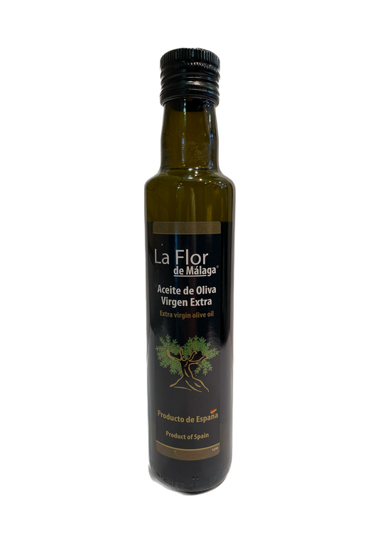 Olive oil from La Flor de Málaga (glass)