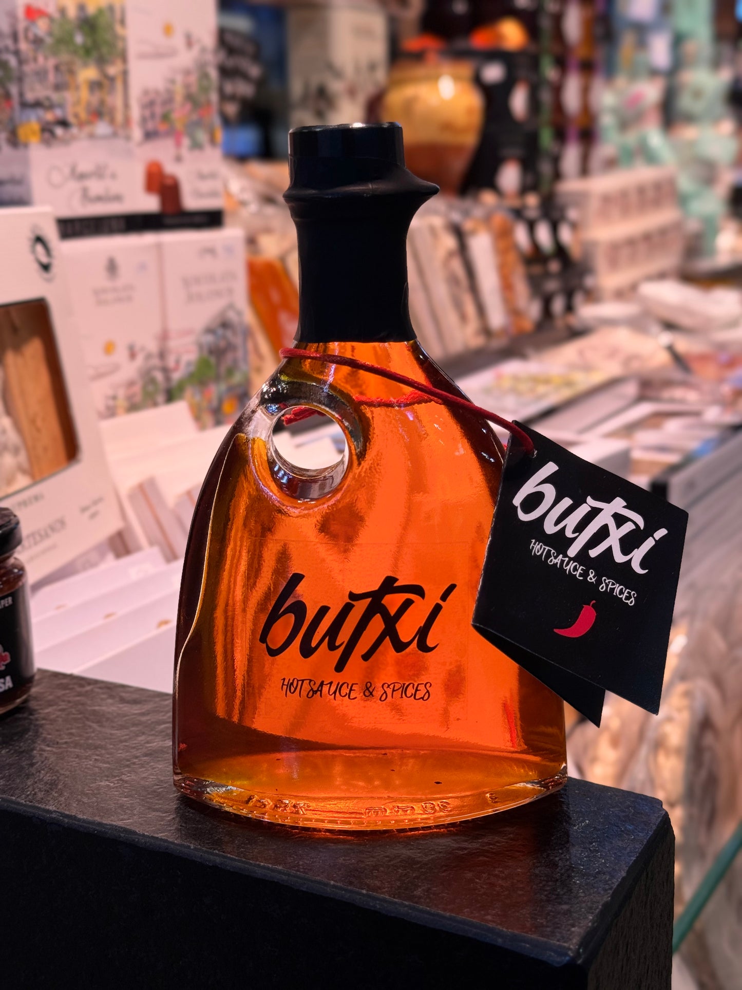 Aceite de oliva picante de Butxi
