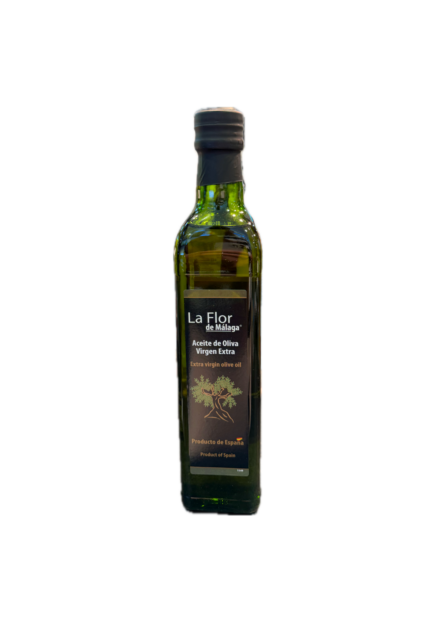 Olive oil from La Flor de Málaga (glass)